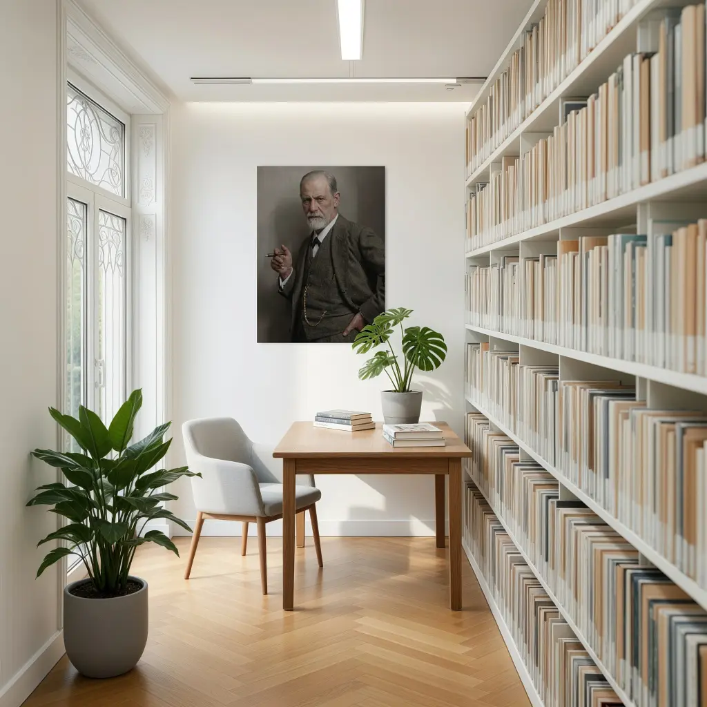 Інтер'єрна картина Зигмунд Фрейд, Sigismund Freud, психоаналітика, психіатрія, 60×43 см (id7249) - фото 4