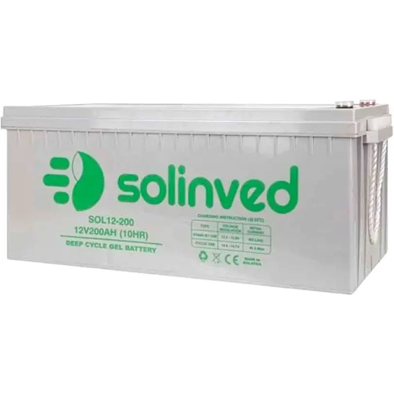 Аккумуляторная батарея GEL SOLINVED 20012 12 V 200 Ah - фото 2