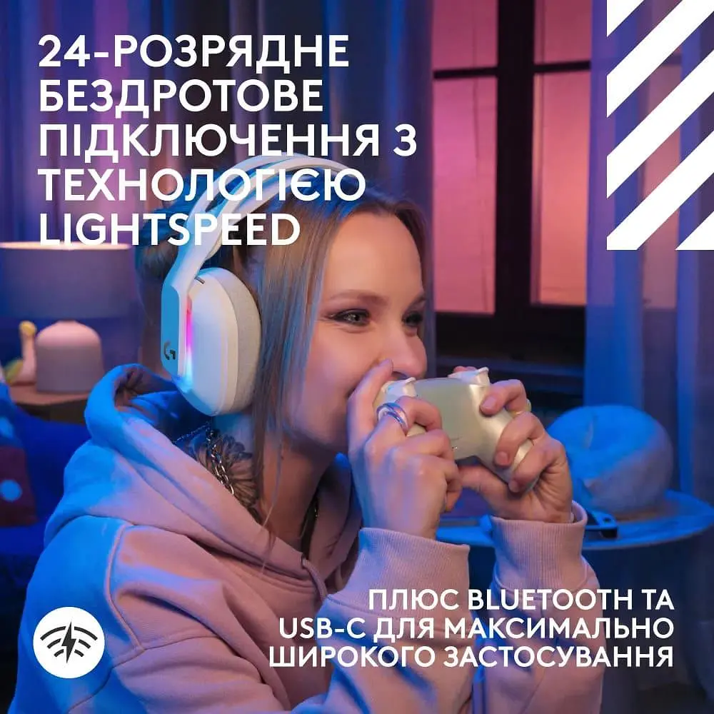 Ігрова гарнітура Logitech G ASTRO A20 X Lightspeed Wireless White (939-002253) - фото 6