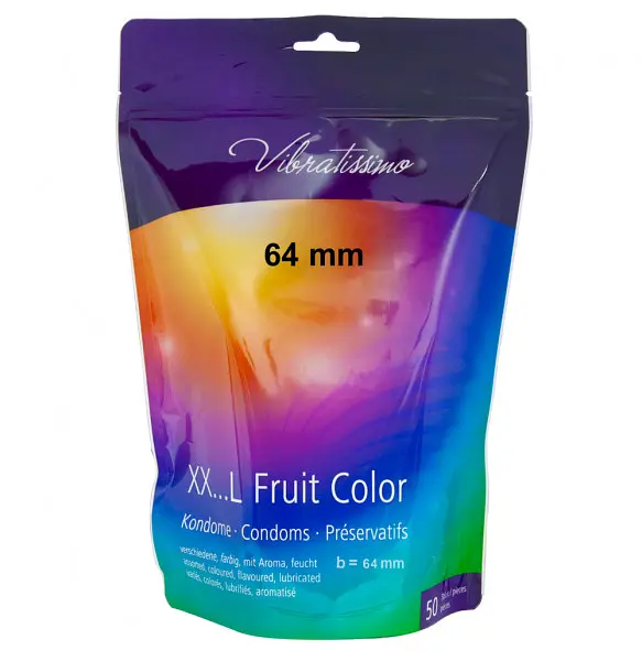Презервативи - Vibratissimo XX ... L Fruit Color, 64 мм, 50 шт. - фото 3