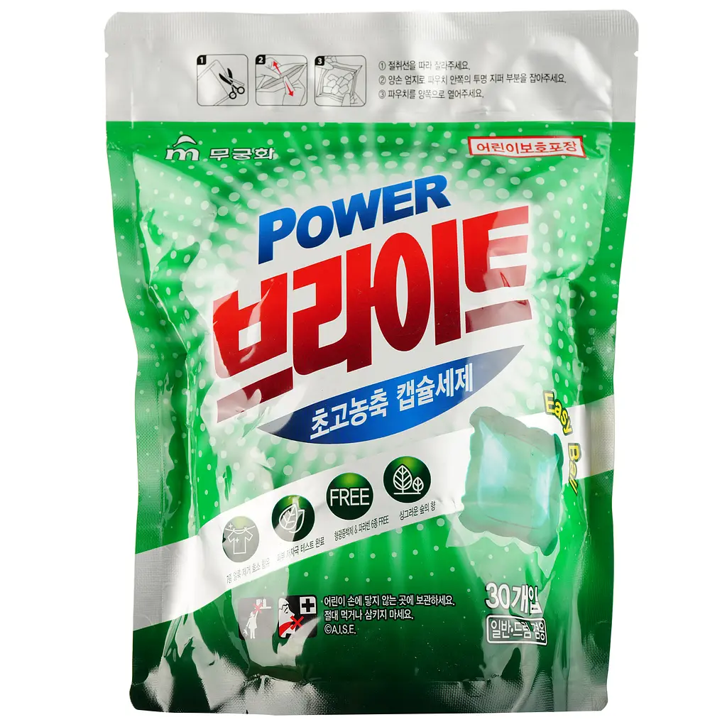 Капсулы для стирки Mukunghwa Power Bright Laundry Capsule Detergent 30 шт. - фото 2
