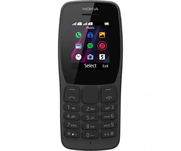 Телефон Nokia 110 DS TA-1192 черный - фото 2