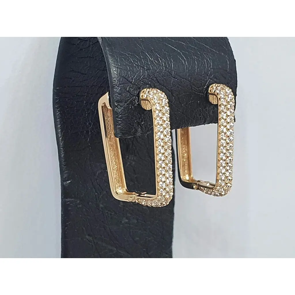 Золотые серьги Империя золота с фианитами. СВ988И - фото 2