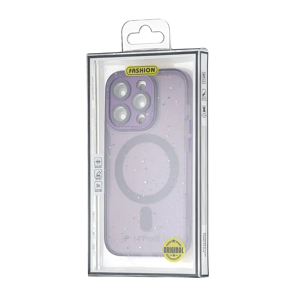 Чохол Splatter with MagSafe iPhone 14 Pro Purple - фото 2