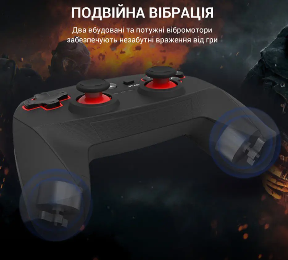 Геймпад джойстик GamePro GP-600 Black 2.4G Wireless PC/PS3/Android - фото 10