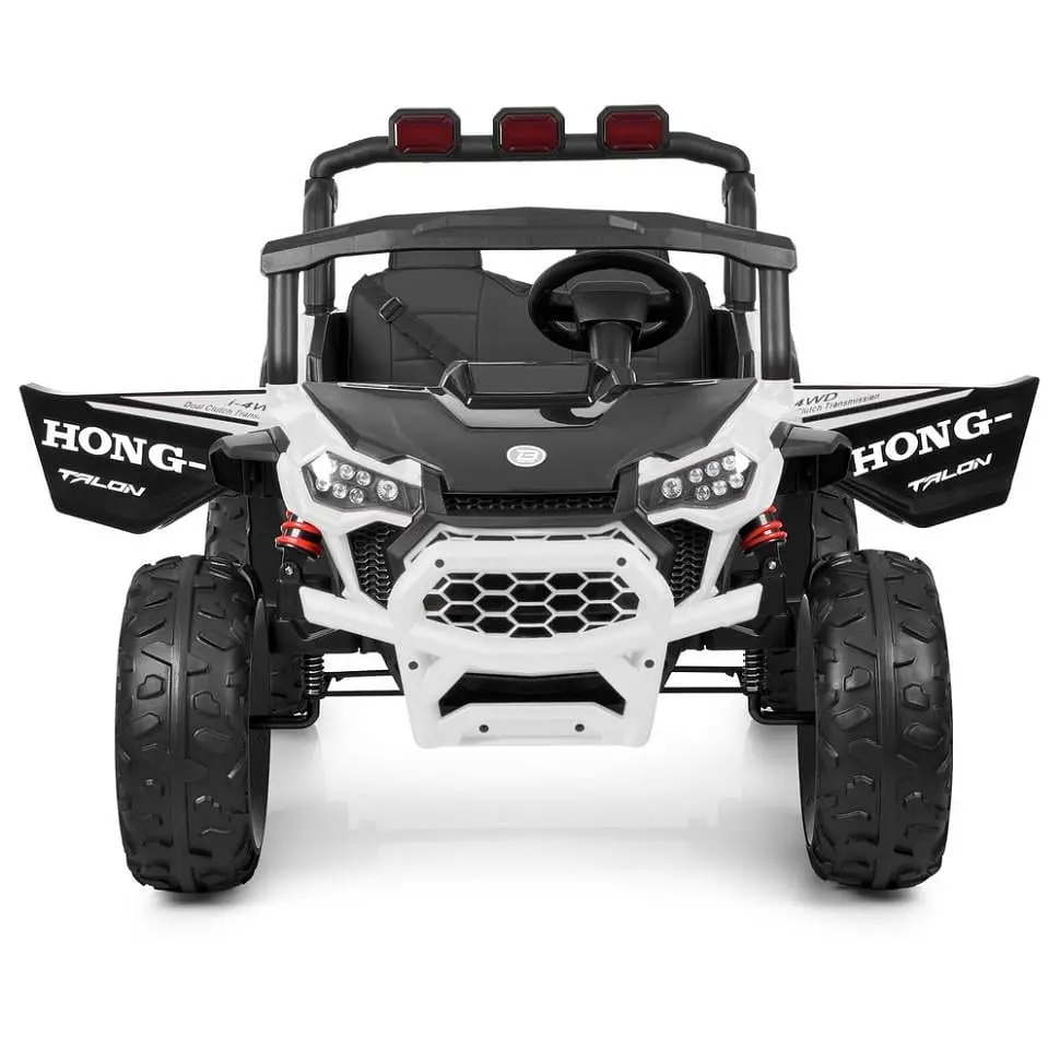 Дитячий електричний джип Bambi Racer 12V двомісний до 30 кг Білий (DE-169-E-962) - фото 4