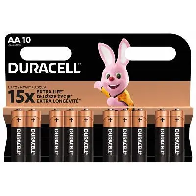 Батарейка Duracell AA лужні 10 шт. в упаковці (5002508/5006461) - фото 2