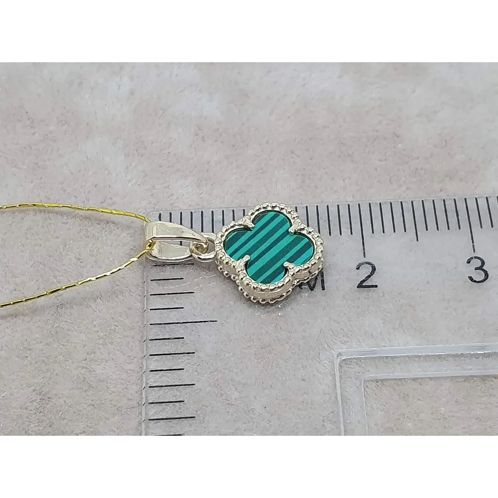 Золота підвіска Платон Конюшина з малахітом. 2П125/71Б - фото 5