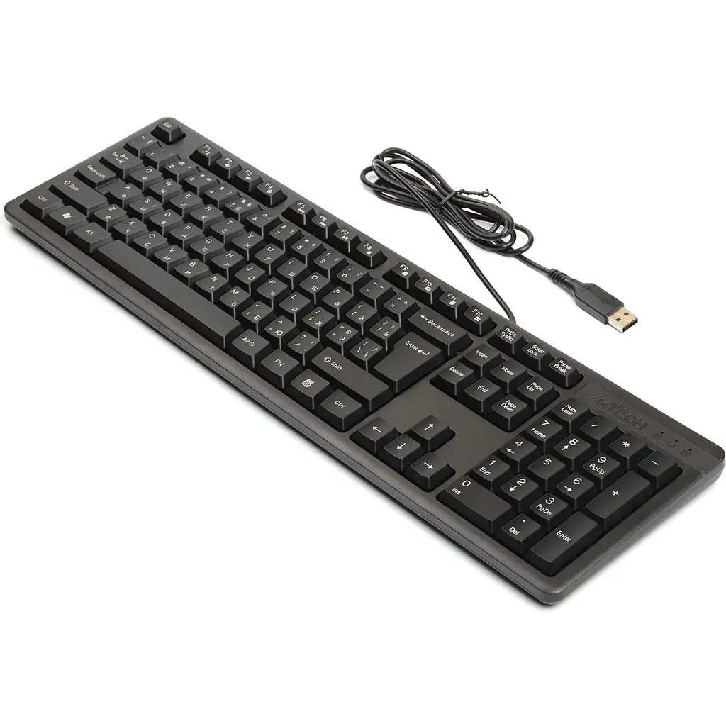 Клавіатура A4Tech KKS-3 USB Black (KKS-3 USB (Black)) - фото 3