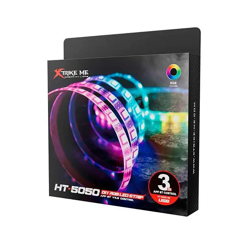 Стрічка на світлодіодах RGB Xtrike Me HT-5050 B3 |3M, USB| - фото 2