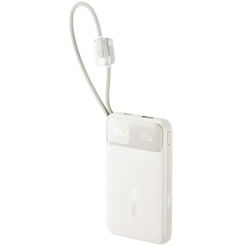 Портативний ЗП Power Bank Baseus EnerFill FC11 PD22.5W with cable 10000 mAh (E0027R) Biege - фото 2