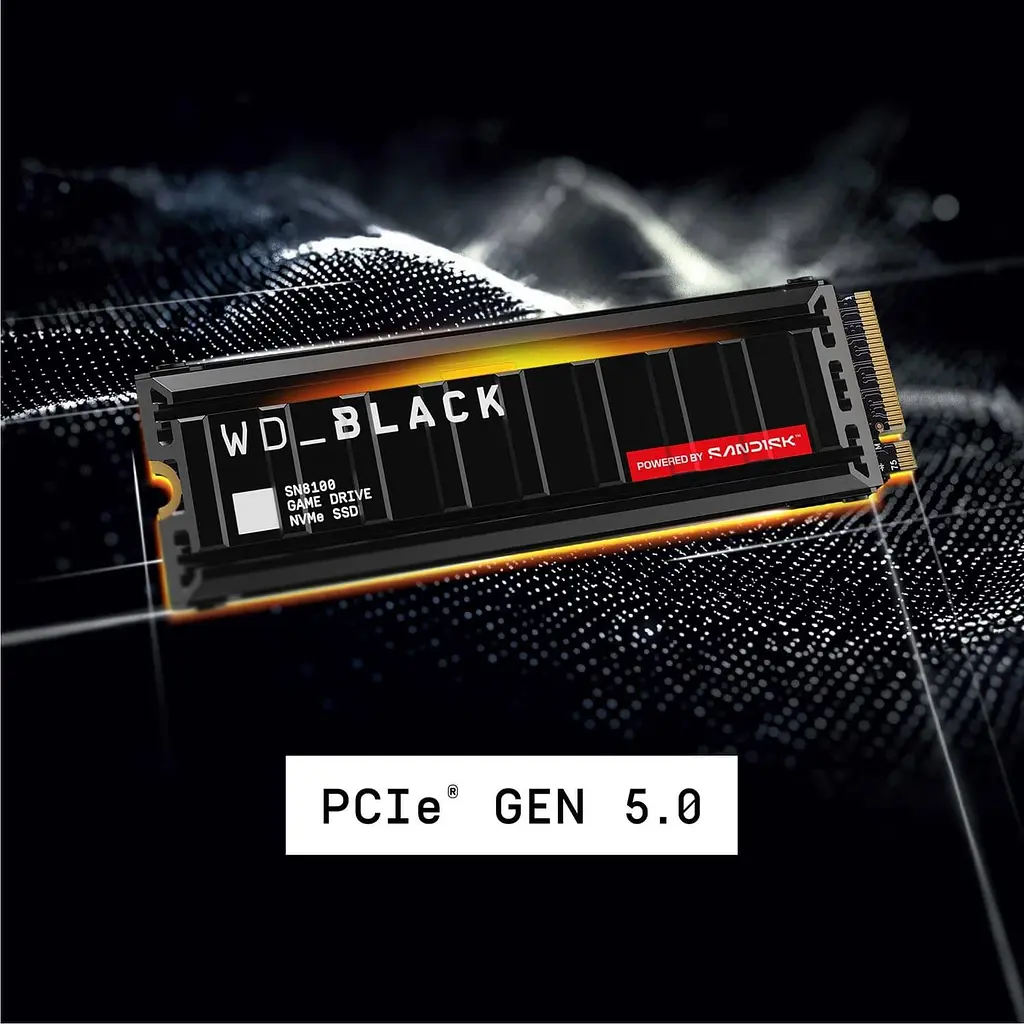 Накопитель SSD Western Digital m.2 NVMe 1TB WD Black SN8100 PCIe 5.0x4 (WDS100T1XHM-00CMT0) - фото 7