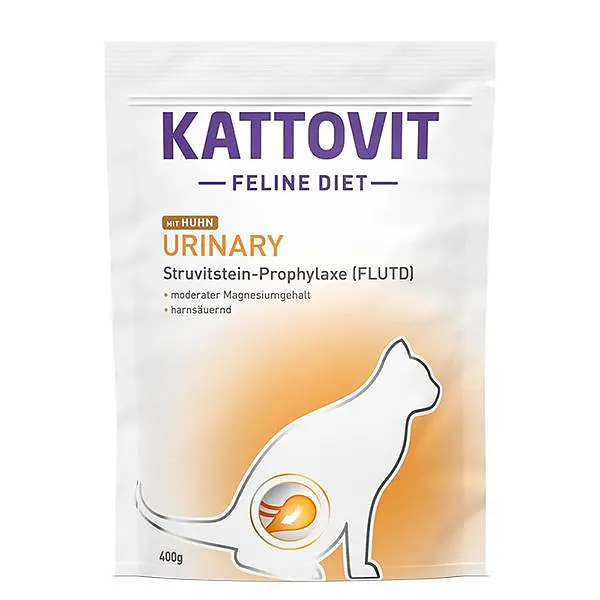 Дієтичний сухий корм Kattovit Veterinary Urinary Каттовіт Урінарі з куркою для котів із захворюваннями сечовивідних шляхів 400 г