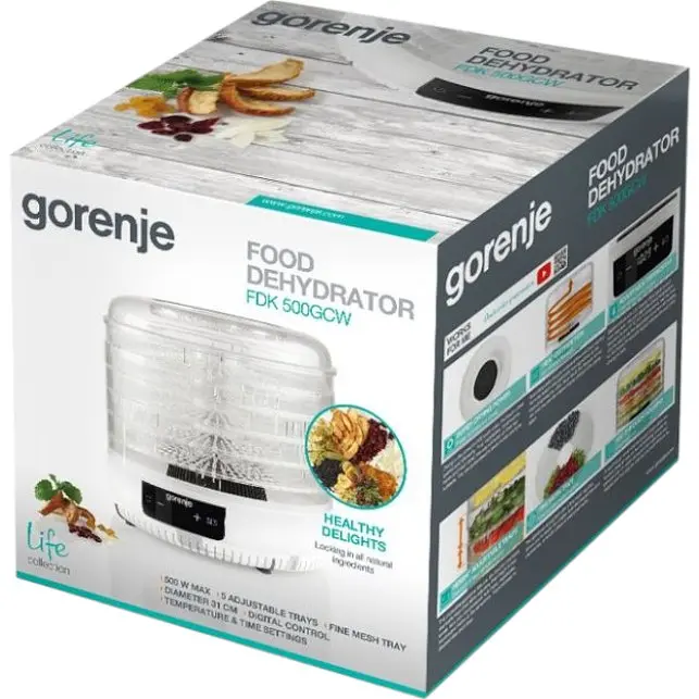 Сушарка для овочів і фруктів Gorenje FDK500GCW - фото 13