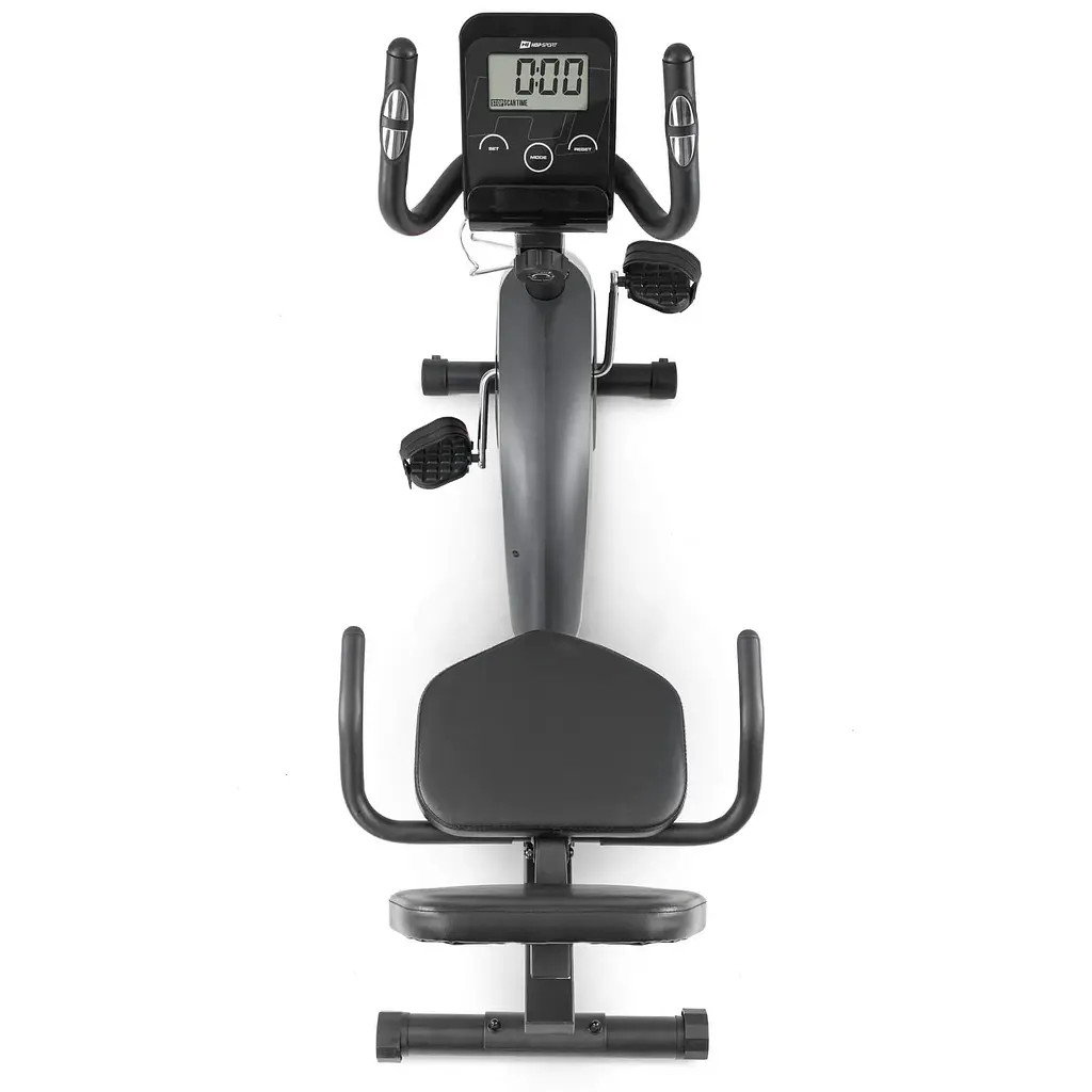 Горизонтальный велотренажер Hop-Sport HS-035L Solo синий - фото 4