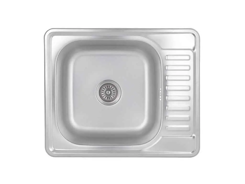 Мийка врізна Brinex 580х480х180мм 1 5848, Micro Decor 0,8мм BRIN5848MDEC08