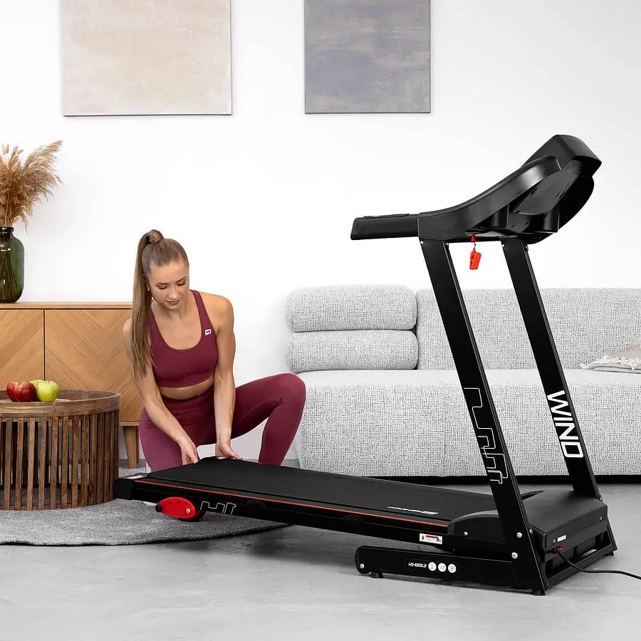 Бігова доріжка Hop-Sport HS-1000LB Wind червоний - фото 6