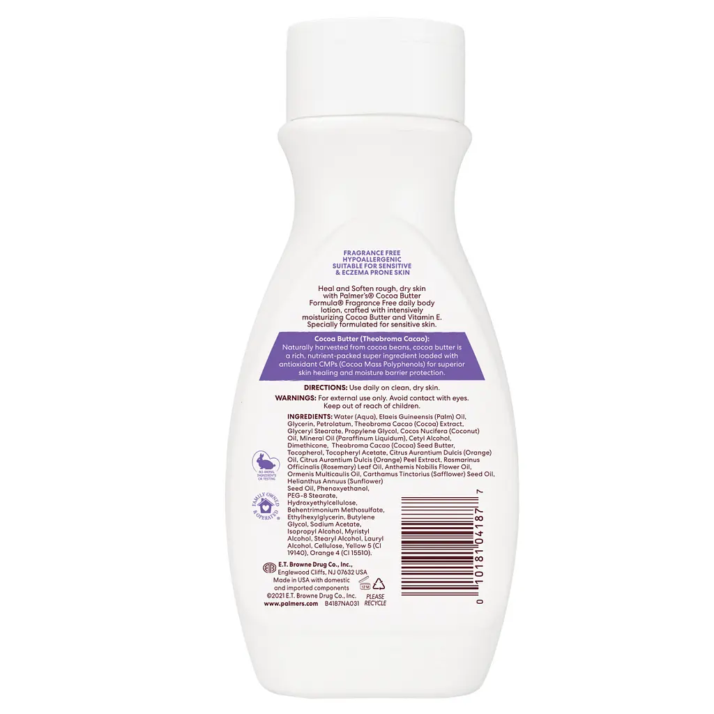 Лосьйон для тіла Palmer's Cocoa Butter Formula Heals Softens з олією какао і вітаміном Е без запаху 250 мл  - фото 4