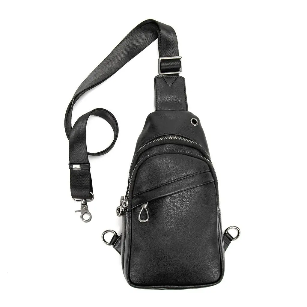 Слінг гладкий шкіряний TIDING BAG 8007A - фото 4