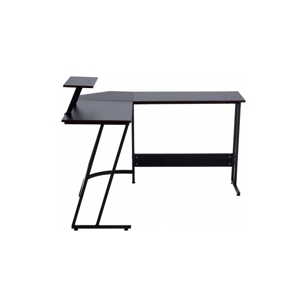Геймерський комп'ютерний стіл GT Racer T-1741 (130x130x45x73) Black - фото 2
