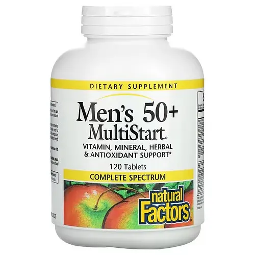 Витамины для возраста 50+ Men's 50+ 120 Tablets Natural Factors vit0006236
