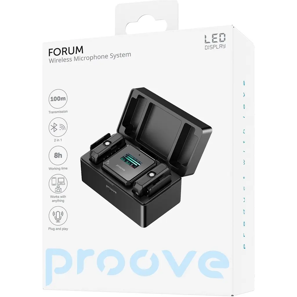Мікрофонна радіосистема Proove Forum Black (PPWM25000201) [140369] - фото 9
