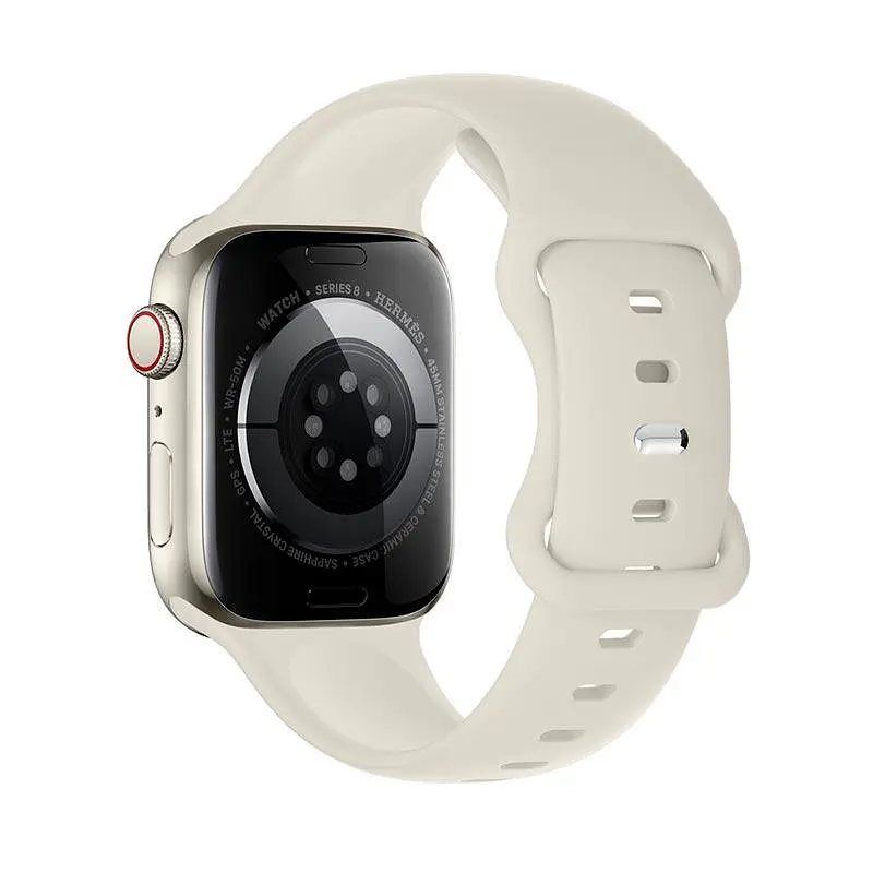 Ремінець для смарт-годинника Hoco iWatch WA15 Flexible series 8-character buckle solid color silicone strap (42/44/45/49 мм) - фото 3