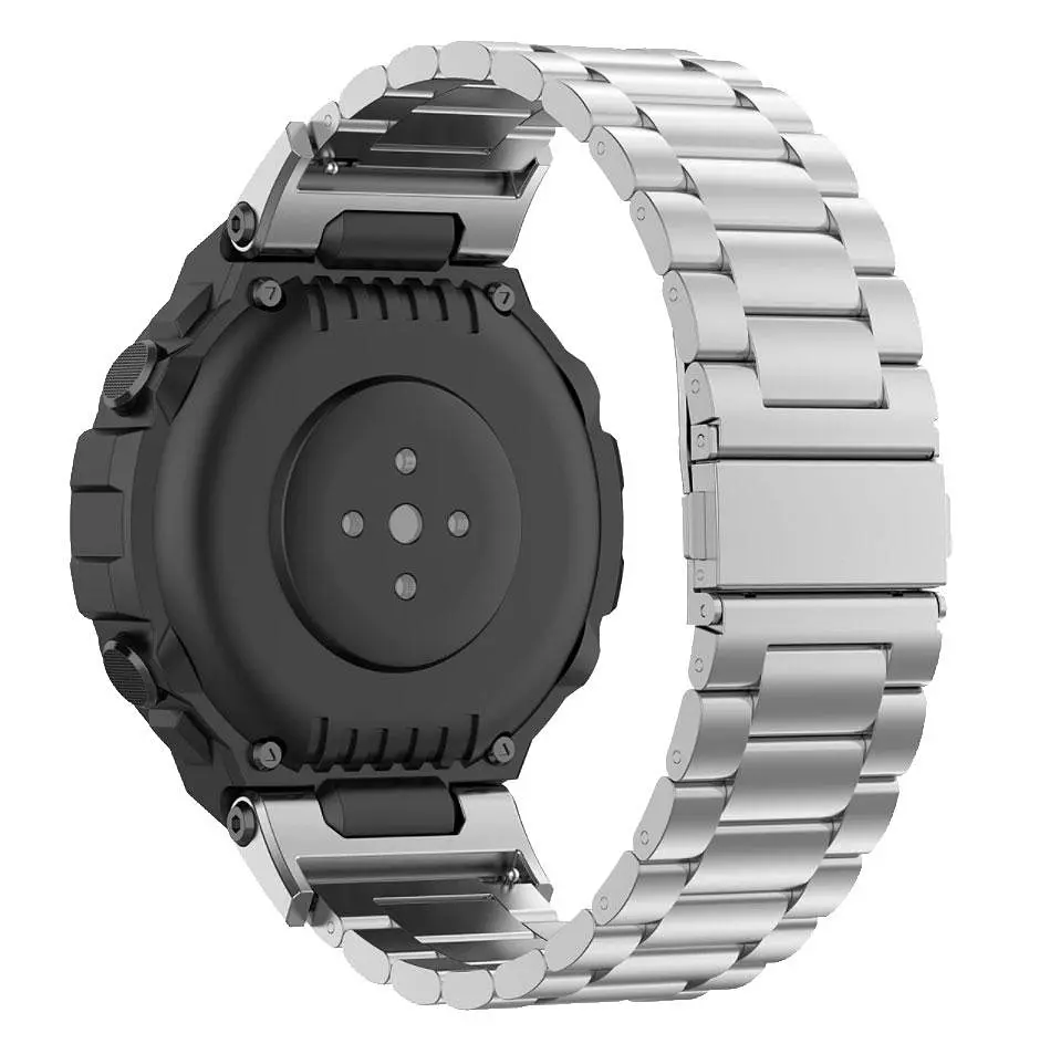 Металевий ремінець Primolux для смарт-годинника Xiaomi Amazfit T-Rex (A1918/A1919)/T-Rex Pro Silver - фото 2
