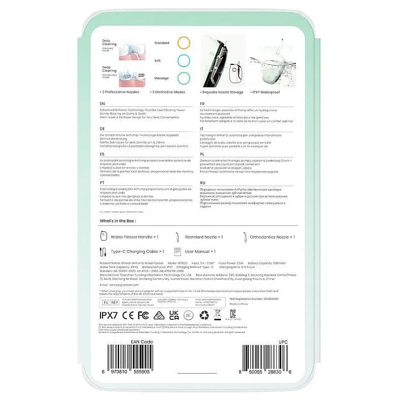 Ирригатор Oclean A10 Green - фото 8