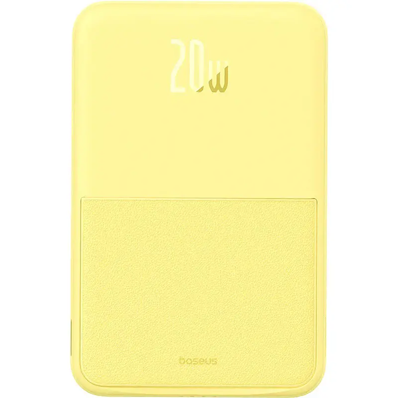 Зовнішній акумулятор Baseus MagPro Magnetic Bracket 5000mAh 20W Yellow [P10064101Y23-00] [117957] - фото 2
