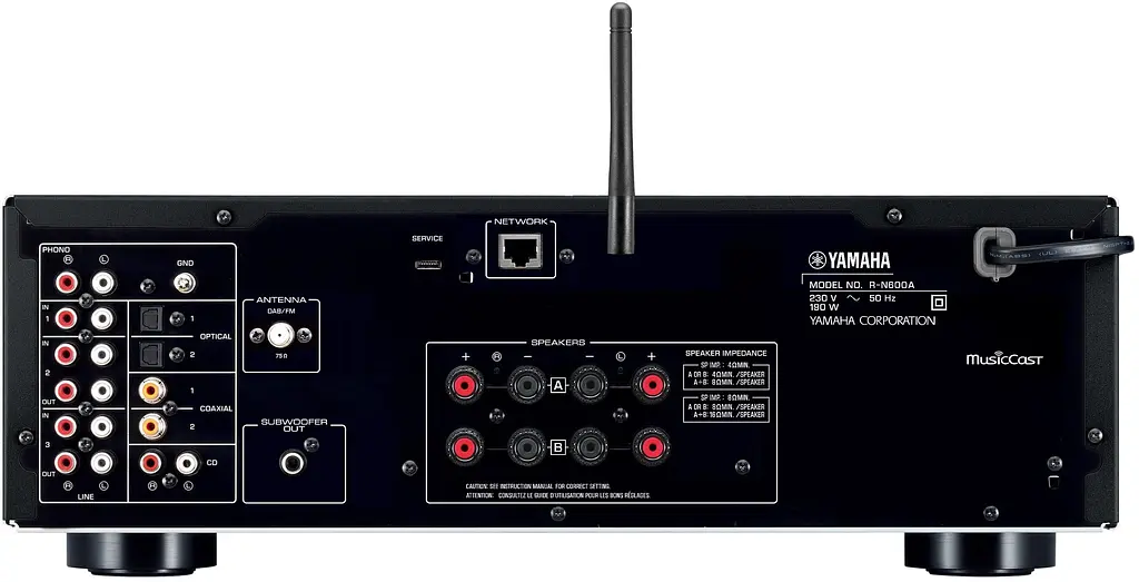 Стереоресивер Yamaha R-N600A Black - фото 4