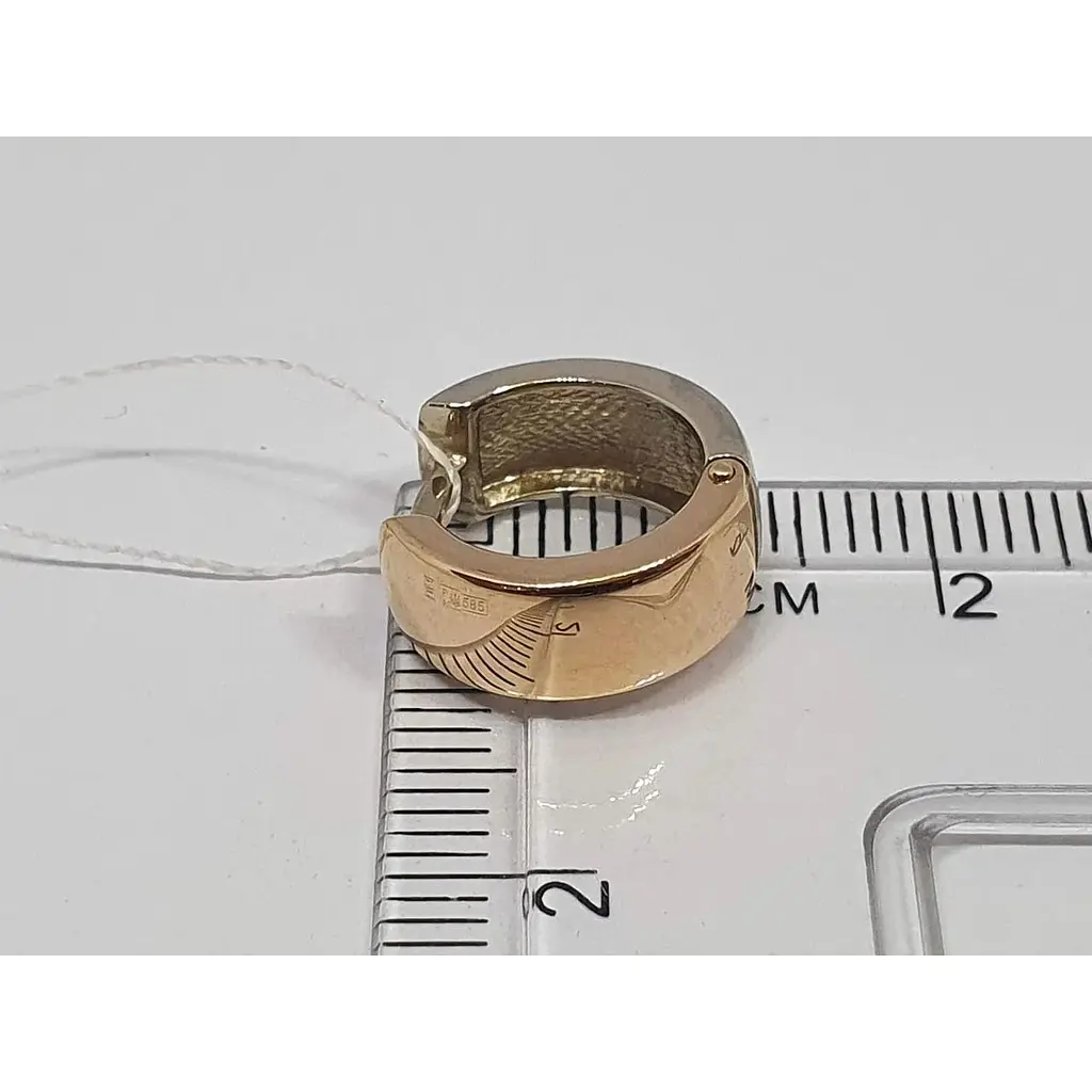 Золотые двухсторонние серьги Империя золота. СБ946КИ - фото 5