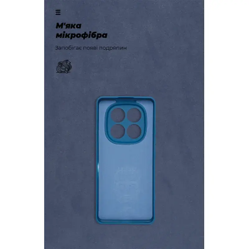 Чохол до мобільного телефона Armorstandart ICON Xiaomi Redmi Note 14 Pro 5G / Poco X7 Camera cover Dark Blue (ARM79828) - фото 4