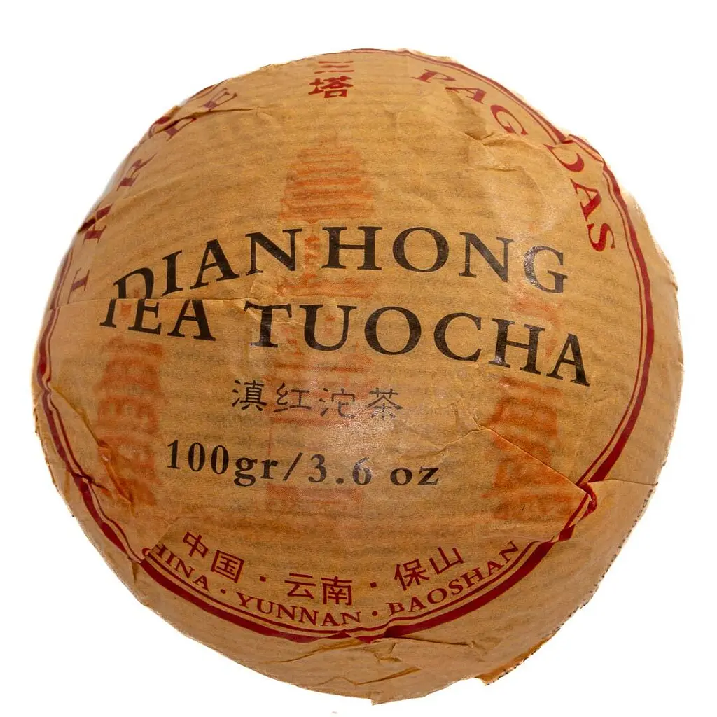 Чай Jinglong Tea Factory Дянь Хун «Три Пагоди», млинець 100 г - фото 2