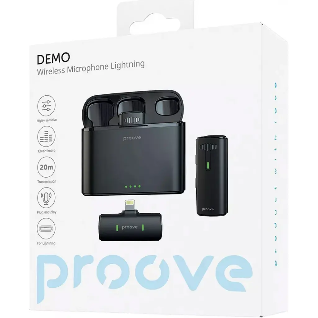 Мікрофонна радіосистема Proove Demo Lightning Black (PMDM00010102) [109441] - фото 5