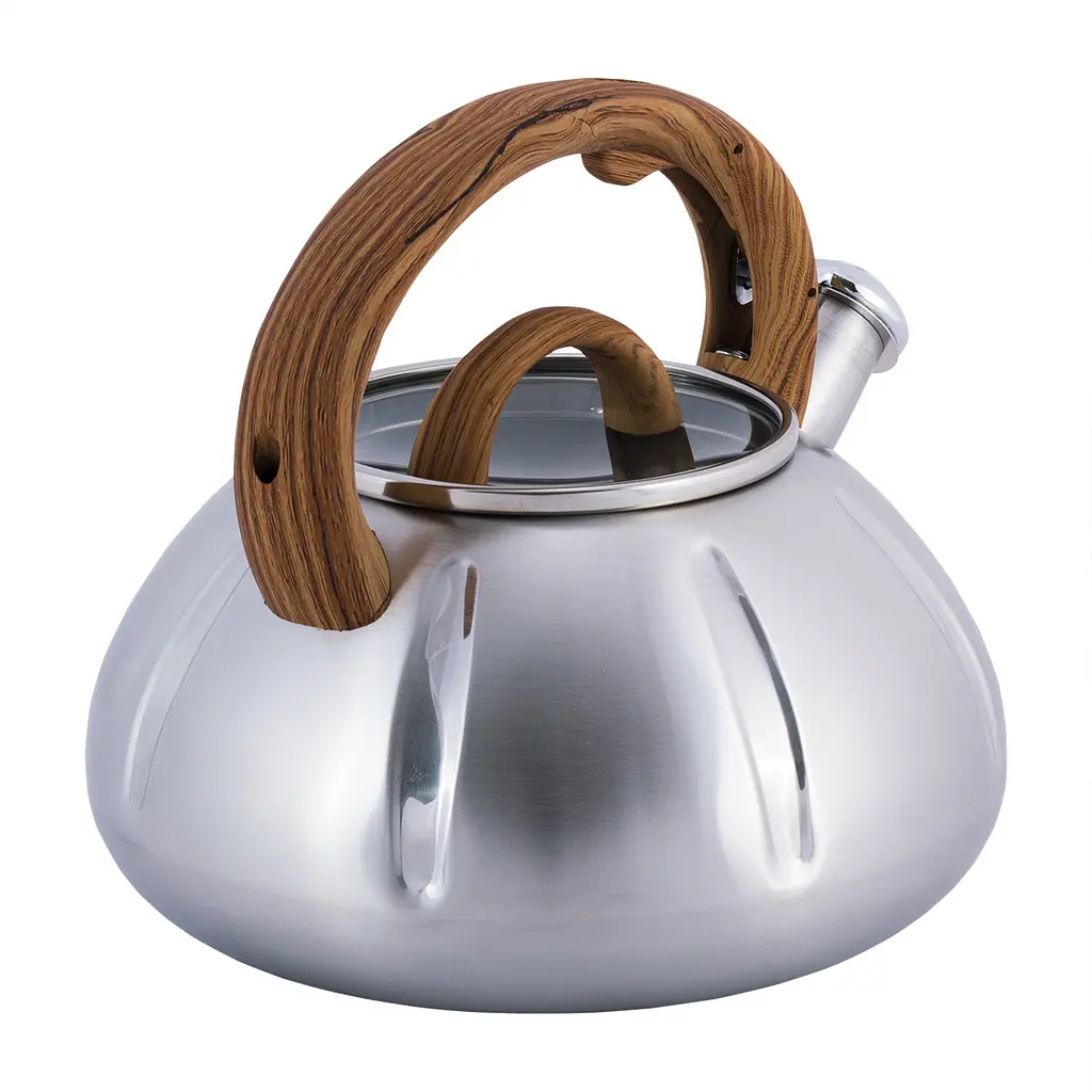 Чайник зі свистком Kamille KM-0671 3л дерево - фото 10