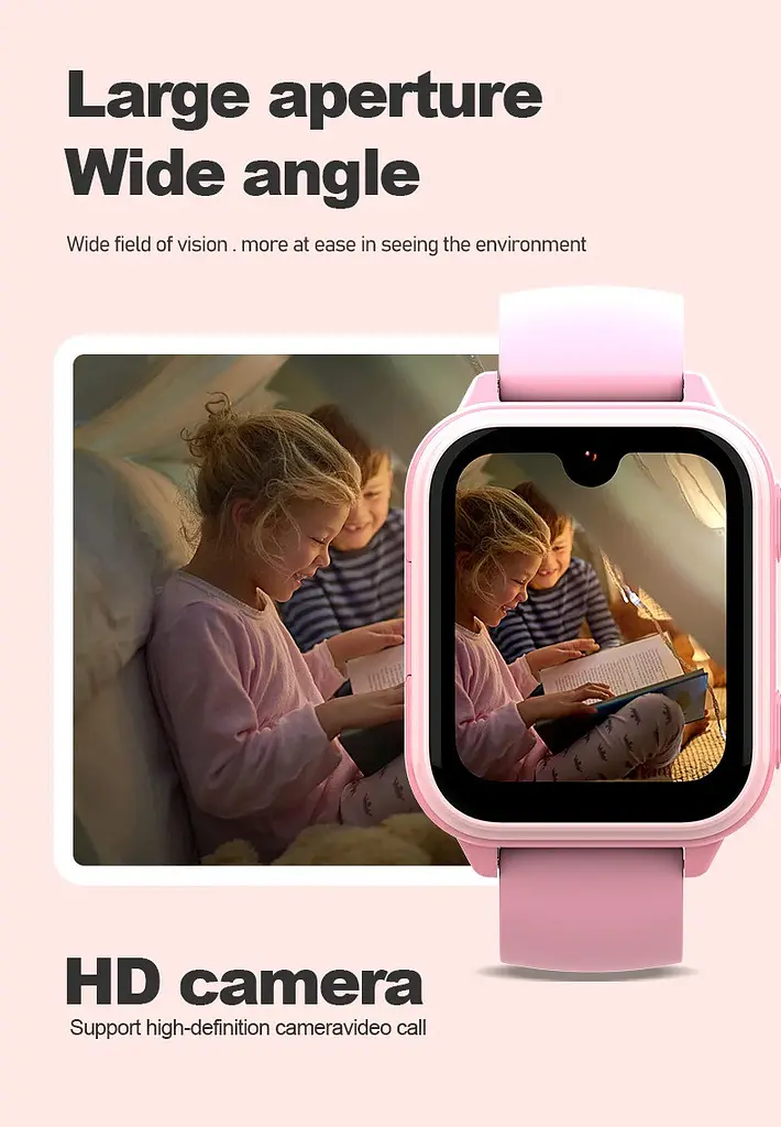 Смарт-годинник дитячий Wonlex KT33 WI-FI GPS SIM Pink (17775-hbr) - фото 8