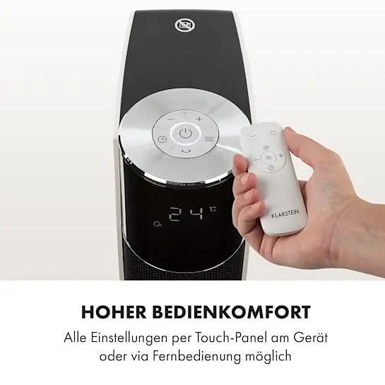 Тепловентилятор колонний Klarstein Hightower heat deluxe до 20 м² (10032777) - фото 2