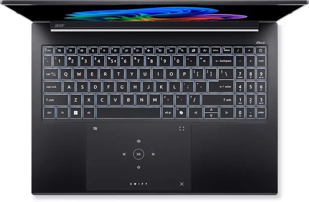 Ноутбук Acer Swift Go 16 AI SFG16-74-93TW (16 2048x1280 OLED 120 Hz, Intel Core Ultra 9 288V, 32 GB, 1 TB + 1 TB, Intel Arc Graphics 140V, W11H) Obsidian Black (NX) - фото 4