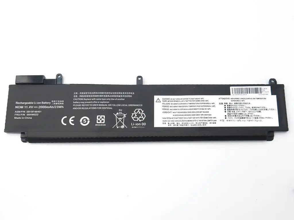 Акумулятор 00HW022 для ноутбука Lenovo ThinkPad T460S, T470S Series (00HW023 00HW024) (11.4V 2000 mAh 25Wh) - фото 2