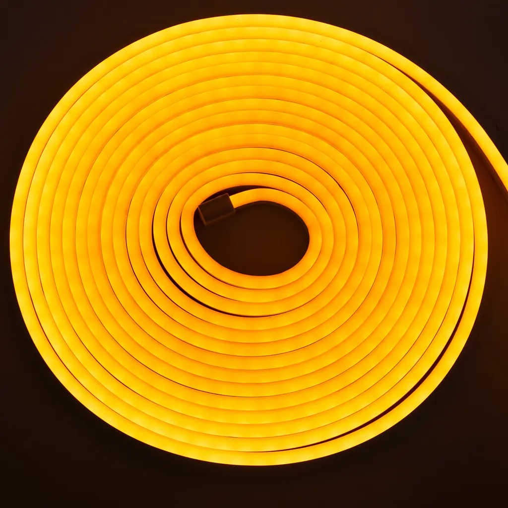 Светодиодная неоновая лента NeonFlex NF-Y5, гибкая, силиконовая, желтая, длина 5 м, питание 12В - фото 5