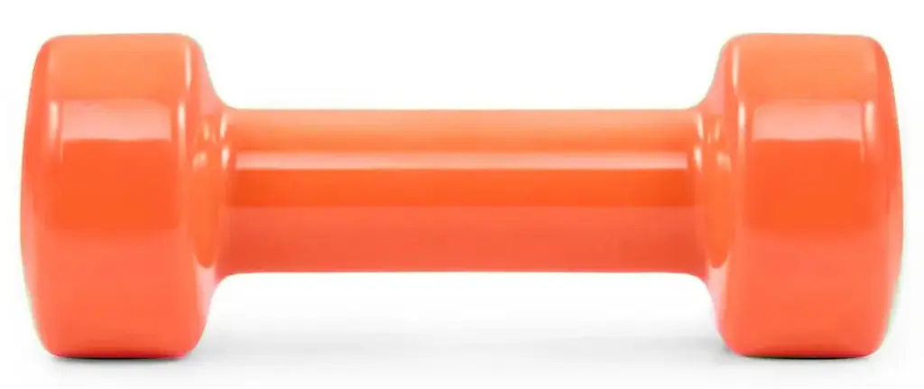 Гантель виниловая PowerPlay 4125 Achilles 1 кг Оранжевая 1 шт (PP_4125_1kg) - фото 2