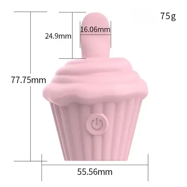 Стимулятор вібратор для сосків та клітора I’MCUM Ice Cream Lick Блакитний (7970379617681) - фото 3