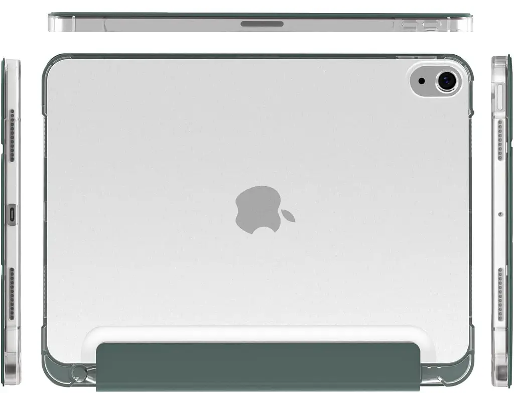 Чохол-книжка BeCover Soft Edge з кріпленням Apple Pencil для Apple iPad Air (4/5) 2020/2022 10.9" Dark Green (711120) - фото 3
