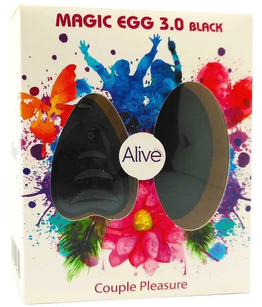 Віброяйце Alive Magic Egg 3.0 Black із пультом ДУ - фото 2