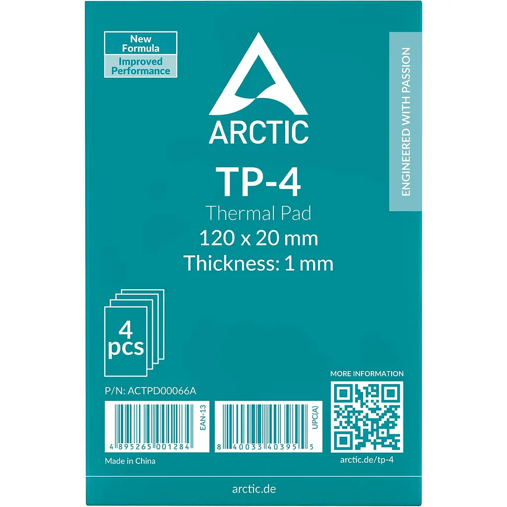 Термоінтерфейс Arctic Thermal Pad TP-4 120x20x1mm 4 in 1 kit ACTPD00066A - фото 3