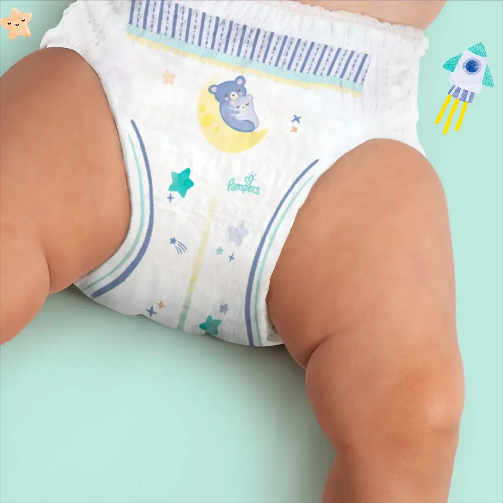 Підгузки трусики нічні Night Pants Розмір 6 (15+ Pampers (8006540234761) - фото 7