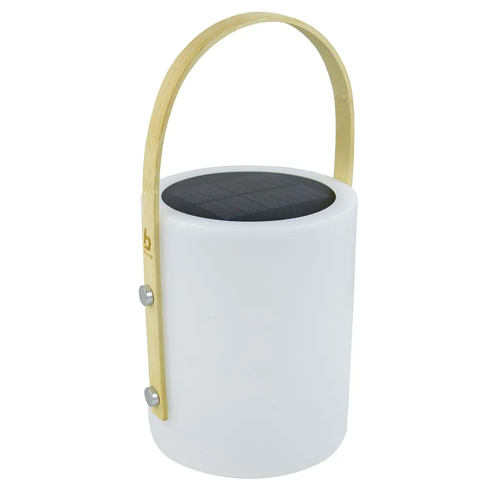 Ліхтар кемпінговий Bo-Camp Longford Solar 150 Lumen Bamboo/White (5818878) - фото 3