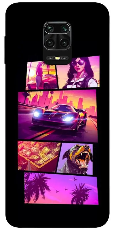 TPU чохол Demsky GTA vibes для Xiaomi Redmi Note 9s / Note 9 Pro / Note 9 Pro Max