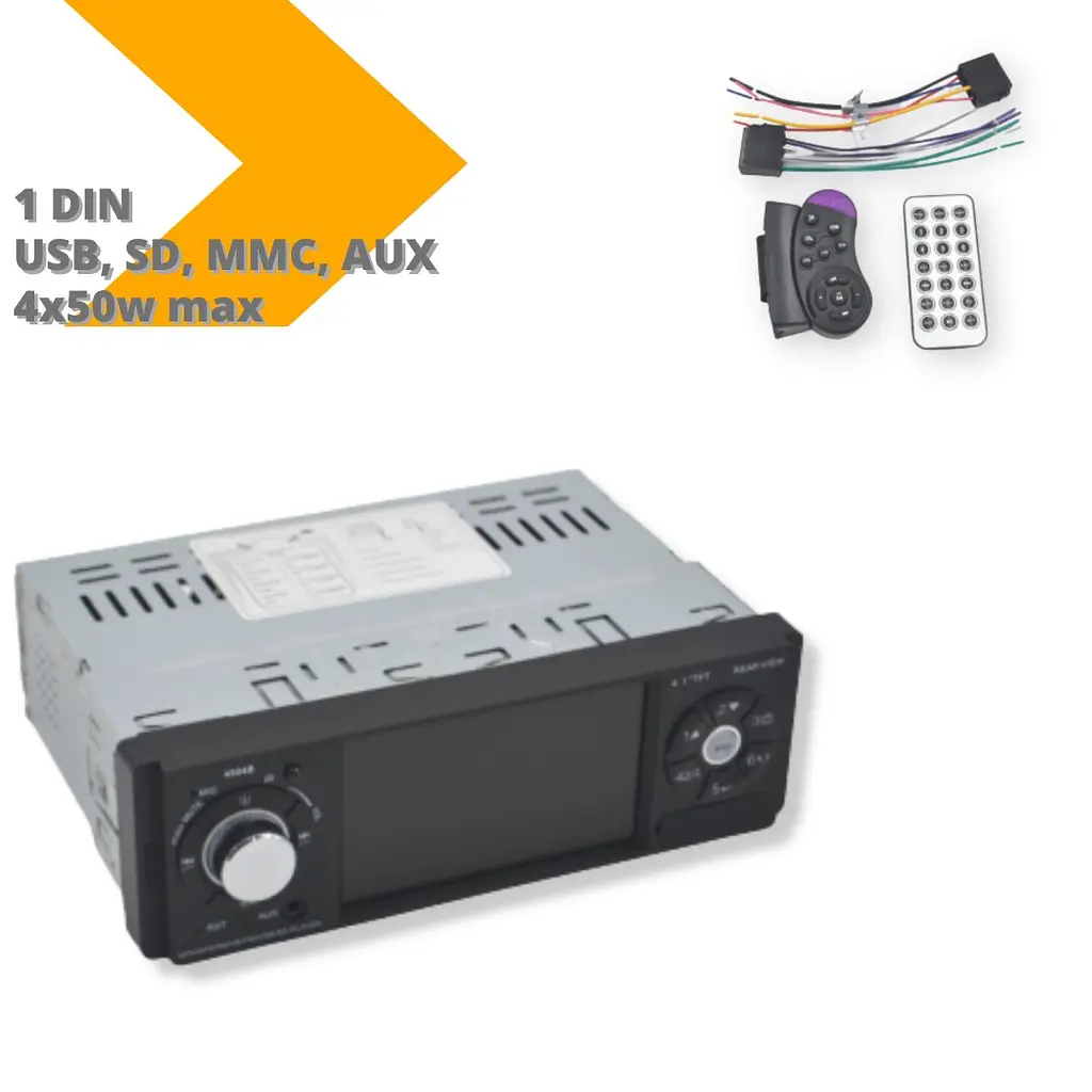 Автомагнитола XPRO 4504 MP Bluetooth AV-in инфракрасный пульт экран 4.1" черный (4504_912) - фото 4